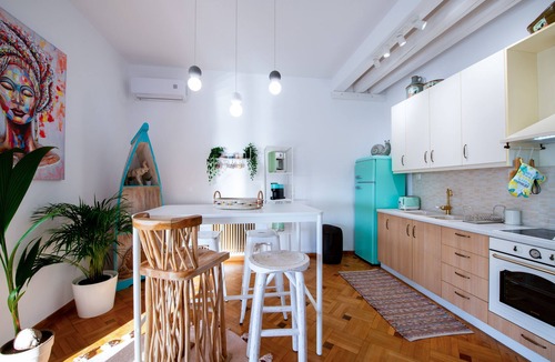 Piraeus Apartment | Modern Loft with panoramic view. Central location next to metro,train,harbor.