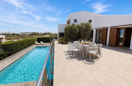 Ciutadella de Menorca House | Modern Villa for 9 Guests on the Cliffs of Cala Morell, Menorca
