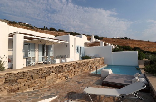 Drios House | Near Golden Beach - Villa with private Pool and amazing view to the Aegean