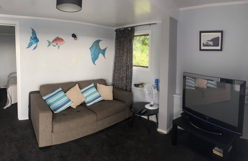 Waihau Bay Apartment | Oceanview downstairs unit at Oruaiti Beach in Waihau Bay