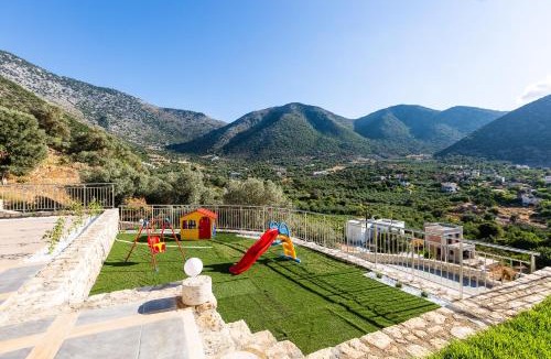 Bali Villa | Oraia Eleni Villa, with Pool, BBQ, Playground & SeaViews, By ThinkVilla