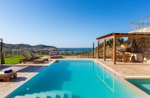 Bali Villa | Oraia Eleni Villa, with Pool, BBQ, Playground & SeaViews, By ThinkVilla