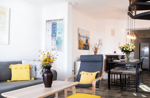 Saronida Apartment | Panoramic Seaview Maisonette with Garden steps from the beach