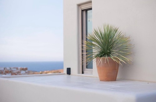 Naxos Villa | Private Hillside Cycladic Estate with mountain and ocean views olive grove