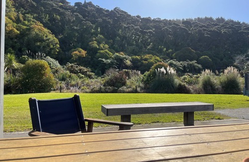 Kawhia House | Quiet private bush out look but right in town. Perfect for boaties
