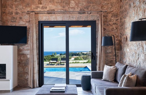 Magnesia Region Villa | R 1017 Jac’s 4 Bedroom Sea View Villa with Private Swimming Pool Garden View, House Wine and Fruit B