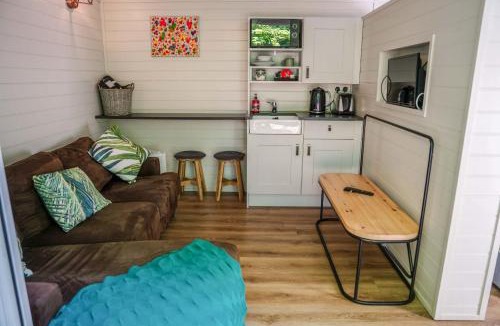 Carlisle House | Reflections, Netherby, a micro cabin with hot tub in a rural setting