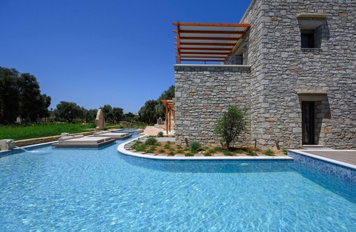 Prinos Villa | Rosemary villa,Huge private pool,Garden,Near beach