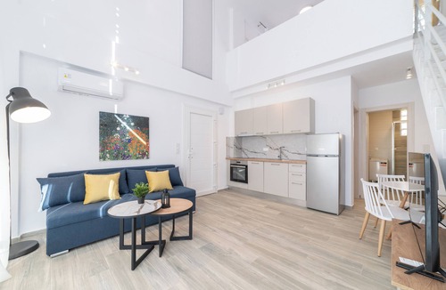 Paralia Ofryniou Villa | Roxani Two - Bedroom Duplex with Garden