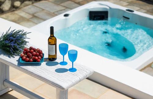 Psarou House | Seaview Villa Giovanna - Premium Location&Jacuzzi