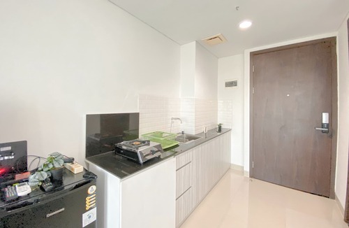 South Tambun Apartment | Simple White Designed Studio At Lrt City Bekasi Apartment