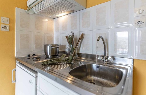 Vathy Apartment | Studio 'Veronis 3' with Sea View, Shared Pool & Wi-Fi