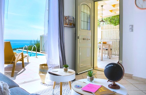 Trapezaki Villa | Stylish Villa with Stunning Panoramic Sea Views & Private Pool