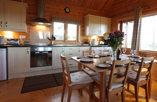 Tain Cabin | The lodge offers stunning views West to Ben Wyvis and North to the hills and mountains of East Suthe