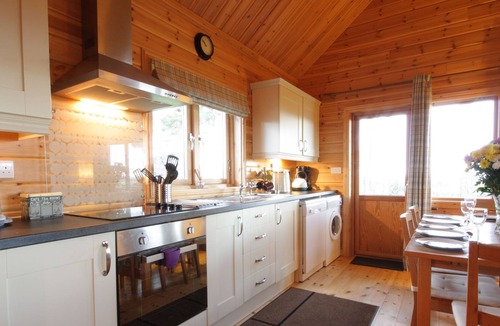 Tain Cabin | The lodge offers stunning views West to Ben Wyvis and North to the hills and mountains of East Suthe