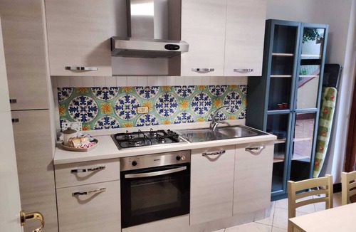 Campobello di Licata Apartment | Three rooms furnished and air-conditioned with a garden and terrace