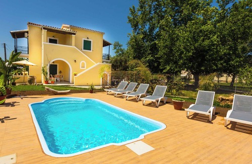 Roda Villa | Traditional Corfiot villa with private pool 5 minutes walking from the beach