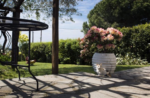 Parthenonas Cottage | Traditional, stonebuilt, 1930s, renovated cottage with sunset, sea view.