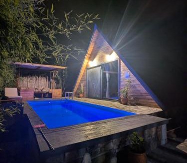 Olympiada House | Unique wooden villa with pool