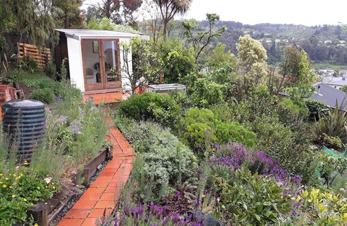 Nelson South House | Views, art, comfort, charming house in Nelson. Deck, beautiful garden and lounge