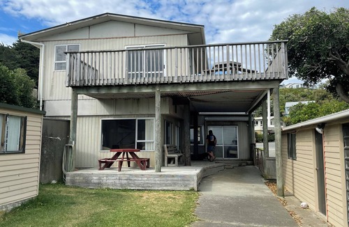 Castlepoint House | Waiwhare On The Beach (beachfront property with direct beach access)