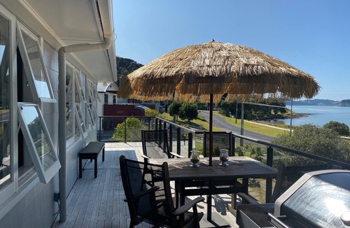 Whitianga House | Whitianga Beachfront, with extensive views across Mercury Bay.
