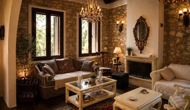 Arta Wood & Stone Traditional Villa Central Stay