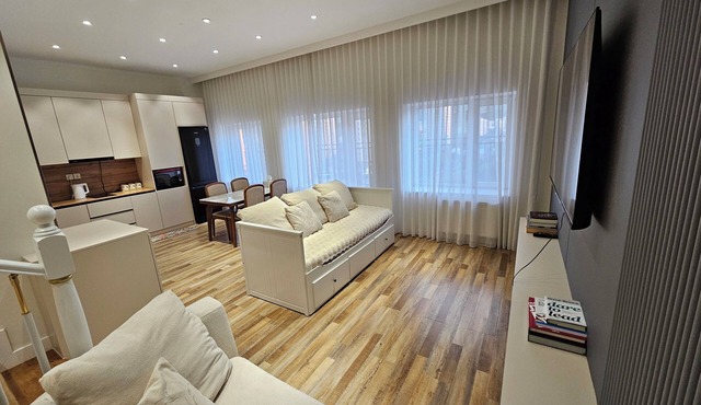 Cozy 1-bedroom apartment in charming Ulaanbaatar with terrace and balcony view