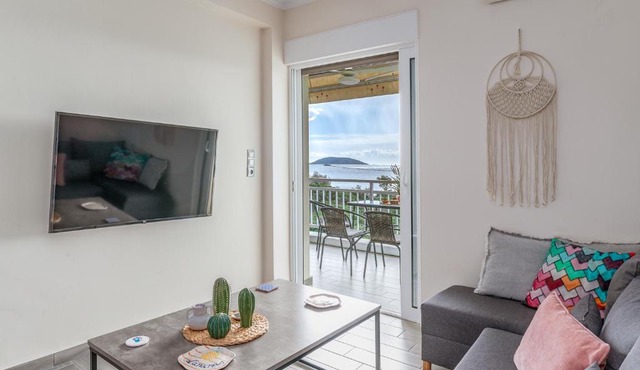 Fantastic sea view one-bedroom apartment - Lagonissi