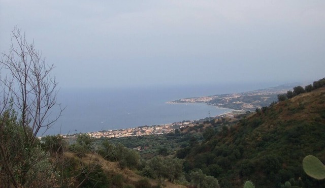 less than 200 yds from the beautiful blue Ionic sea