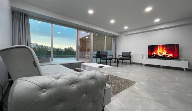 Luxusloft mit Terrasse und Meerblick