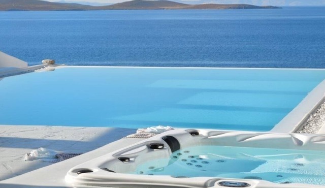 MYKONOS CALYPSO SUNSET LUXURY VILLA POOL-HOT TUB