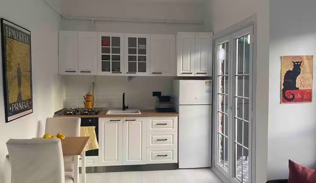 Peaceful 1-bedroom apartment with AC in vibrant Beyoğlu