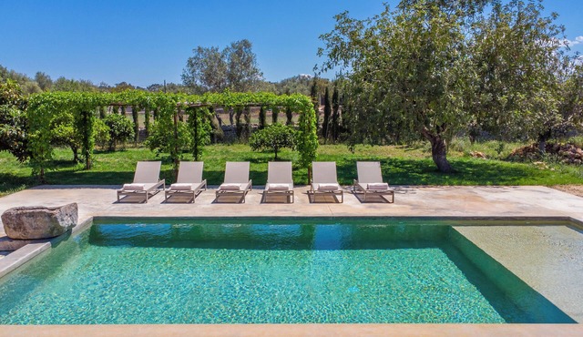 Rustic villa with large swimming pool, in the center of Mallorca