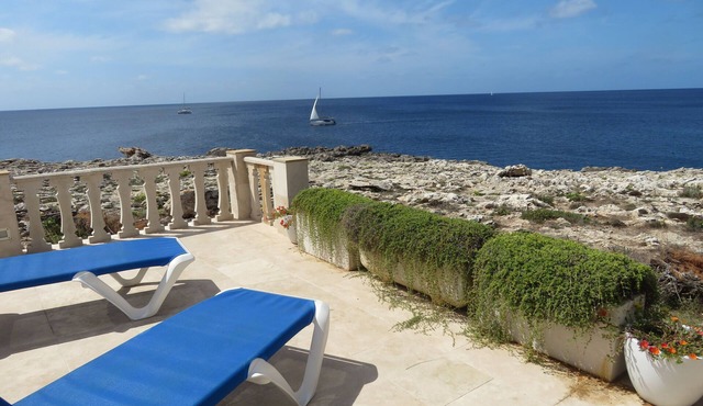 Stunning Seafront Villa in Binibeca. Sea cove and large pool