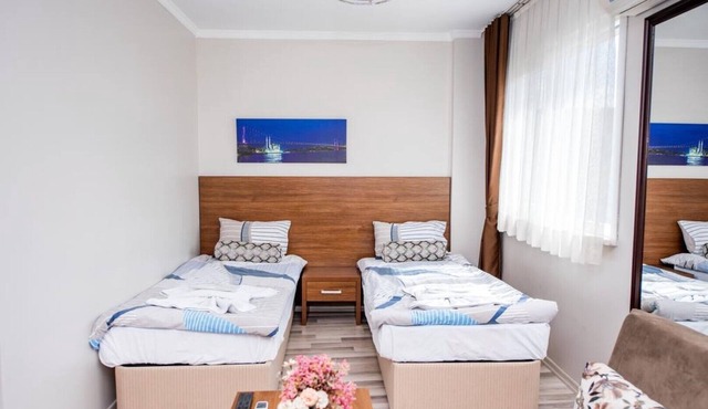 Twin room with city view