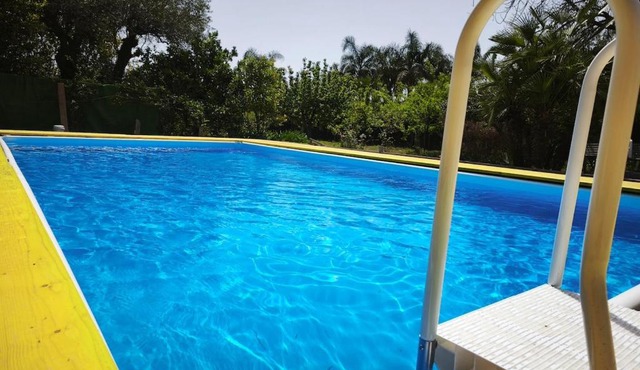 Villa with Pool and Mount Etna and Vineyards views