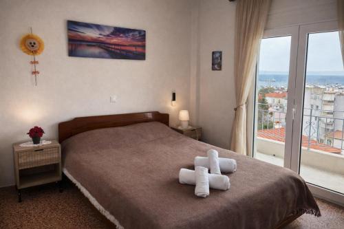 Your refuge overlooking port 6A in Mytilene