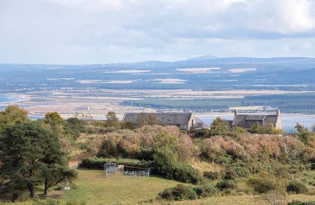Uninterrupted sea views across the Moray Firth home to dolphins