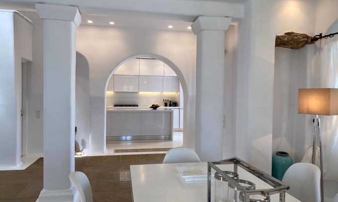Agios Ioannis Villa | Excellent Mykonos Villa | 6 Bedrooms | Villa Alessandra | Stunning Sea & City.