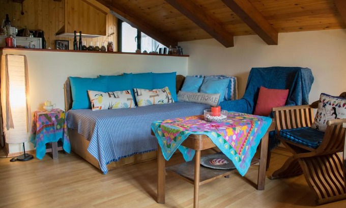 Vasilikos House | Vasilikos Lovely Woodhouse with Sea view in a Farm